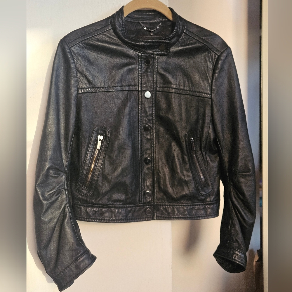 Y2k leather jacket (BCBGMaxAzria)